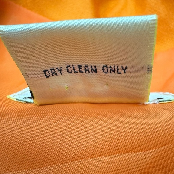 ICE Silk Orange Wrap Blouse Size Large - Picture 9 of 11